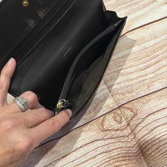Coach Brown Monogram Long Wallet - Picture 6 of 11